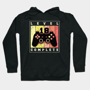 Cool birthday gift | Level 18 complete Hoodie